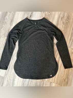 3/$25 Roots Long Sleeve Crewneck Top – Charcoal Grey – XS – Soft & Lightweight